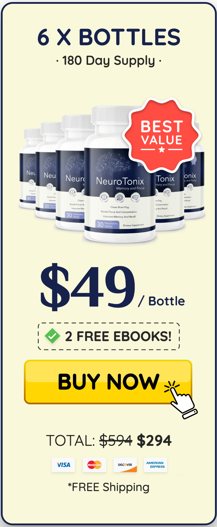 NeuroTonix - 6 bottles