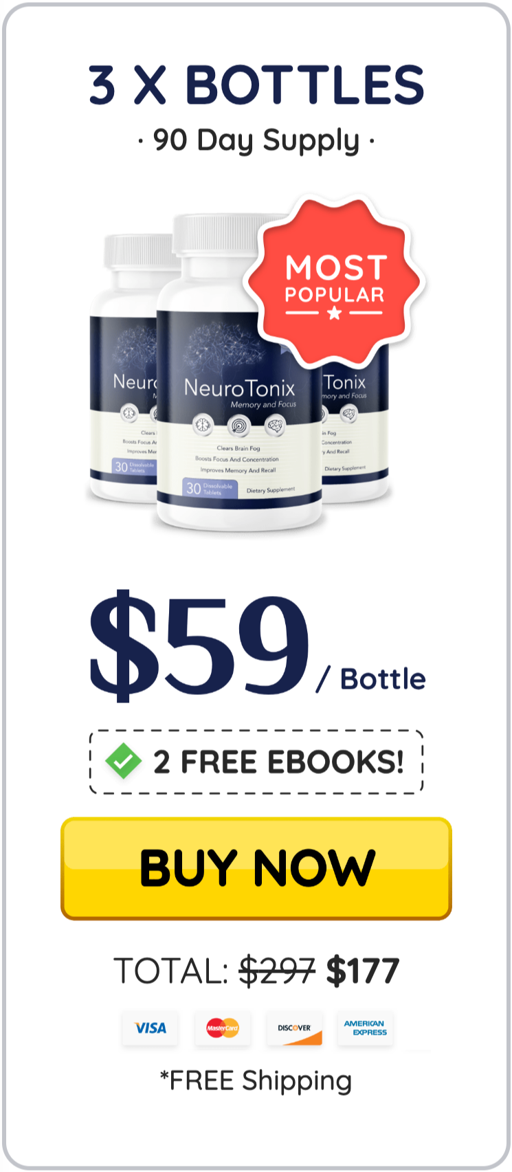 NeuroTonix - 3 bottles